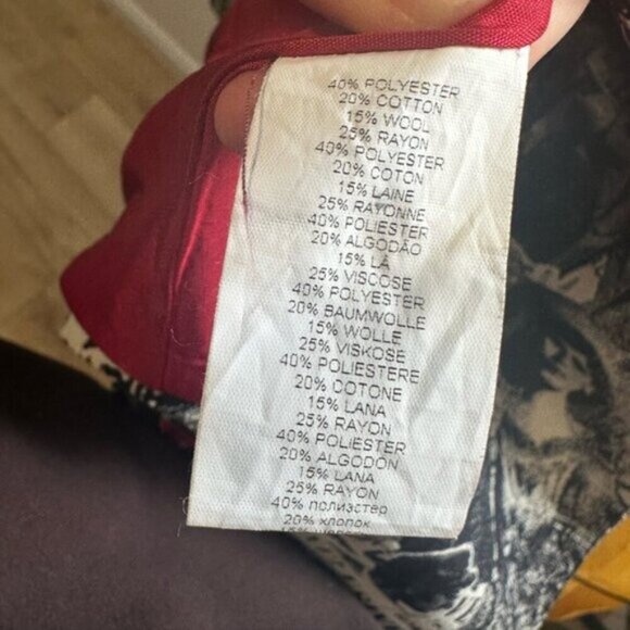 RARE - VINTAGE Desigual Black and White Graphic Women's Coat - Picture 8 of 16